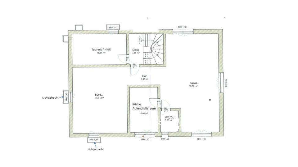Gewerbefläche (Büro, Therapie, Einzelh.) teilbar Schwäbisch Gmünd zimmer