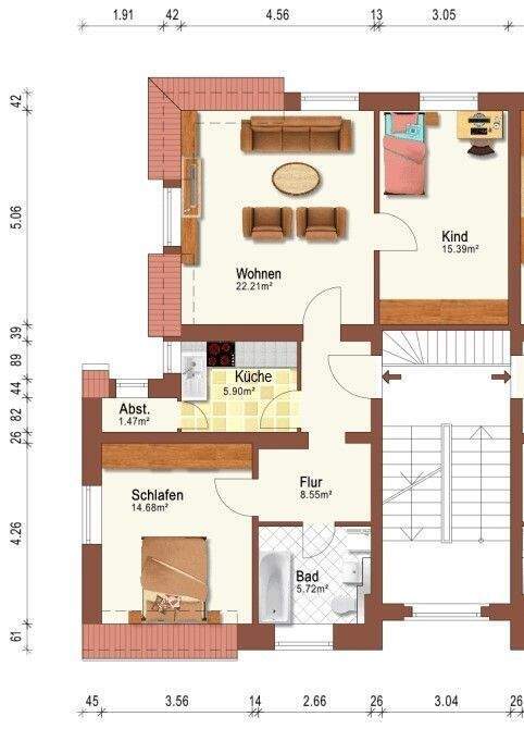 +++ Traumhafte 3-Raumwohnung mit EBK in der Radeberger Vorstadt +++ 3 zimmer