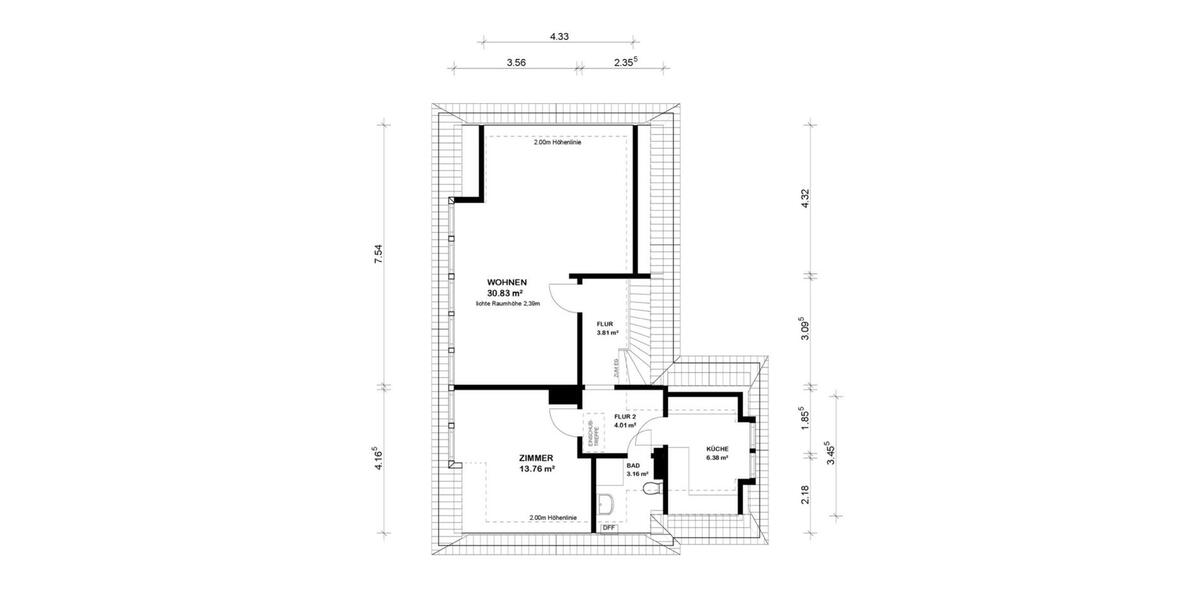 Etagenwohnung Bremen Hemelingen - 2 Zimmer, 62 m&sup2;, 620&euro; | Angebot:26677299