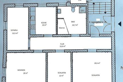 Wohnung Limbach-Oberfrohna Oberfrohna - 4 Zimmer, 101 m&sup2;, 495&euro; | Angebot:26394895
