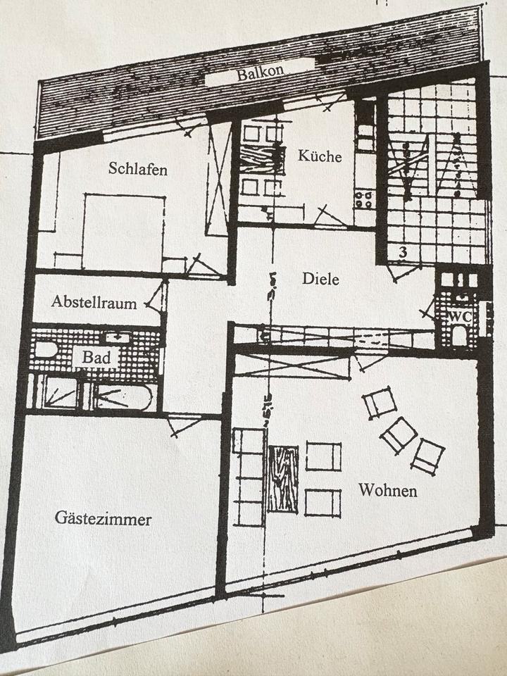 Wohnung in zentraler Lage von Bad Zwischenahn zu vermieten.