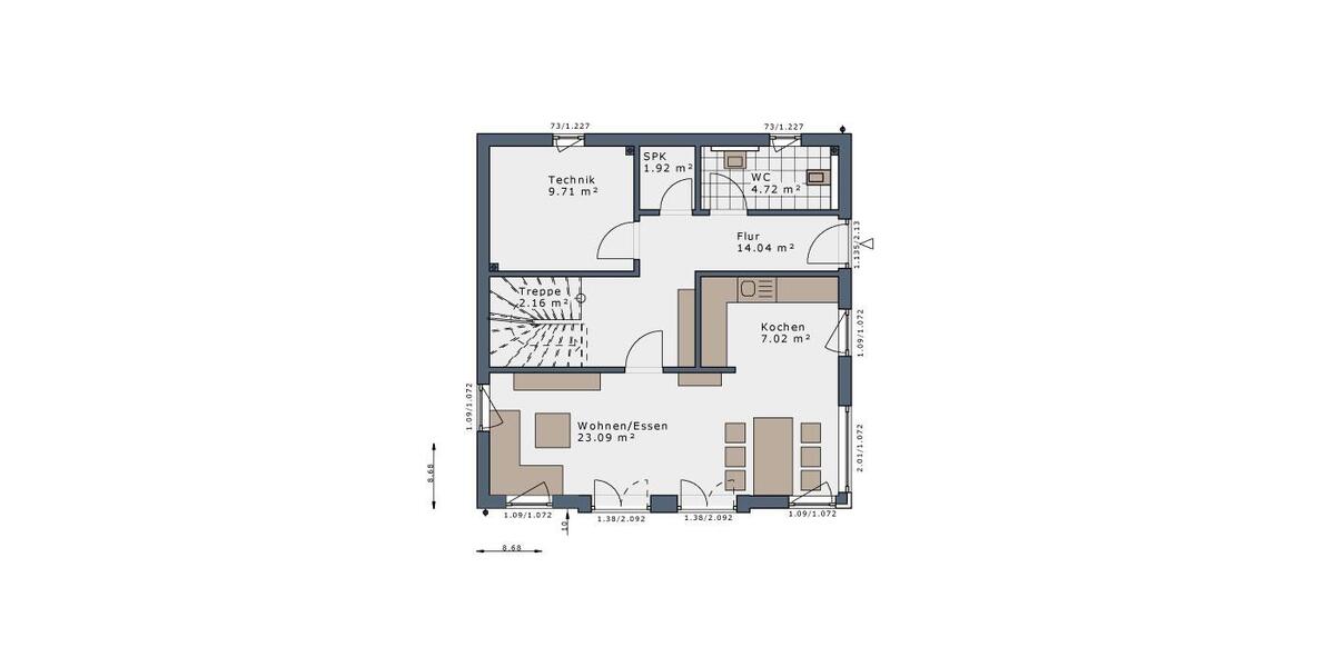 Einfamilienhaus Eschwege - 4 Zimmer, 135 m&sup2;, 1.329&euro; | Angebot:25769102