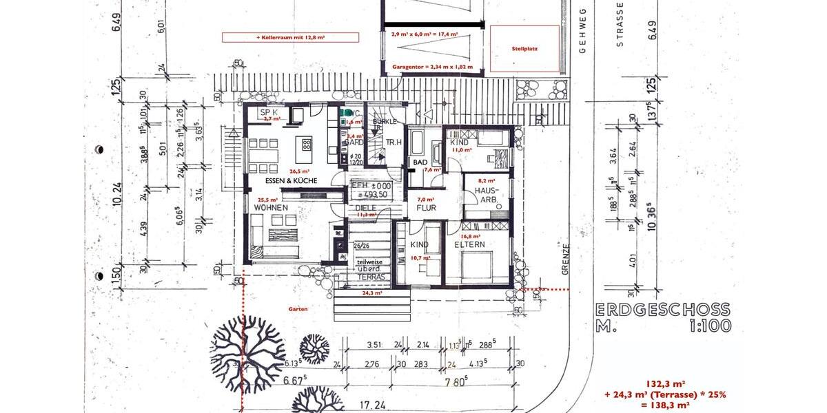 5,5 Zimmer EG Wohnung mit großem Garten 5 zimmer