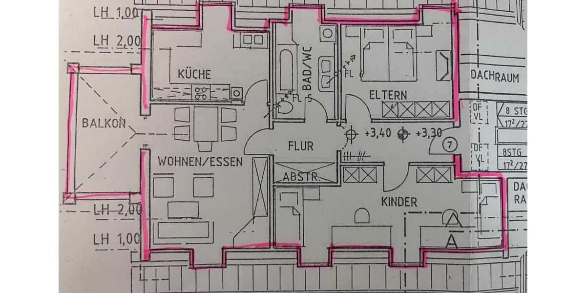 Dachgeschoßwohnung Hollfeld - 3 Zimmer, 80 m&sup2;, 520&euro; | Angebot:25648901