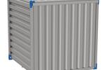 AKTION verlängert bis 15.09.2025 MATERIALCONTIANER 2,25 m 2S BLUE Lagercontaine Werkzeugbox zimmer