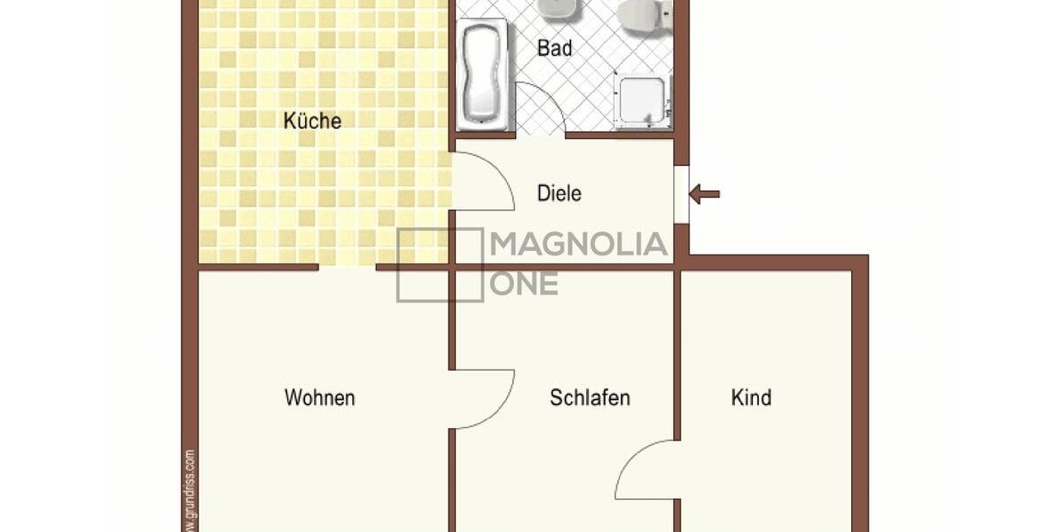 Etagenwohnung Wuppertal Eckbusch - 3 Zimmer, 65 m&sup2;, 520&euro; | Angebot:26493780