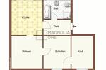 Etagenwohnung Wuppertal Eckbusch - 3 Zimmer, 65 m&sup2;, 520&euro; | Angebot:26493780