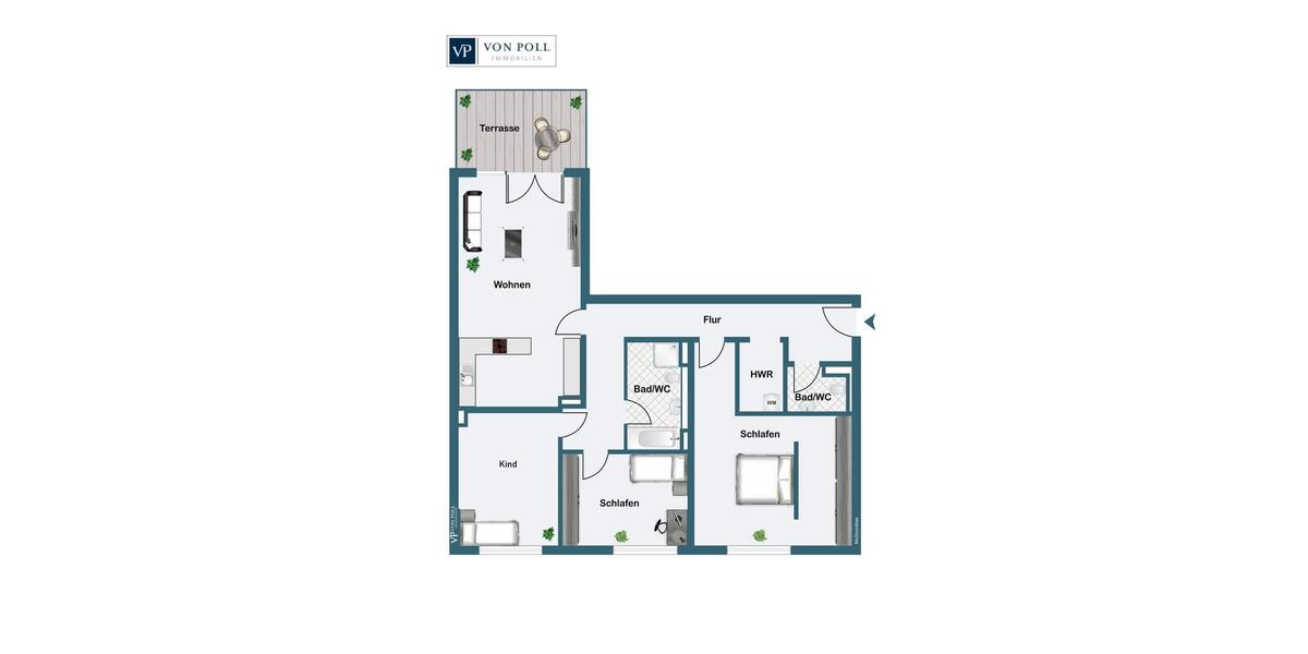 Erdgeschoßwohnung Fürth Bislohe - 4 Zimmer, 127 m&sup2;, 1.650&euro; | Angebot:24972256