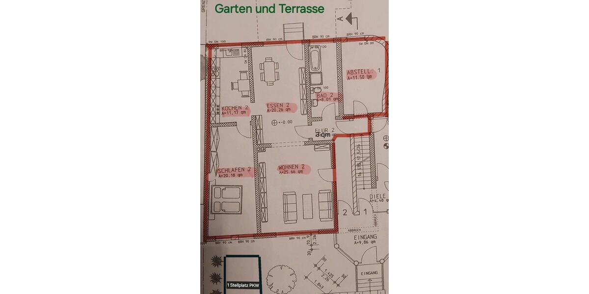 Erdgeschoßwohnung Nonnweiler - 2 Zimmer, 98 m&sup2;, 735&euro; | Angebot:24664828