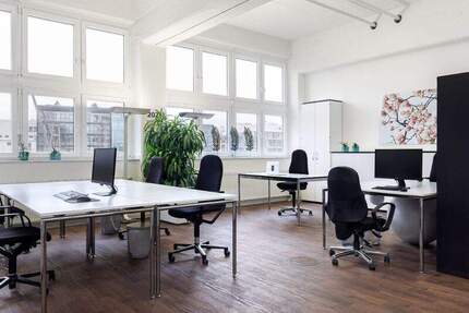 Schöne Büroräume direkt im Medienhafen im CoworkingSpace - All-in-Miete zimmer
