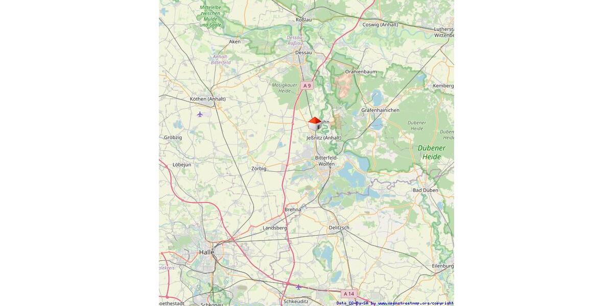 Etagenwohnung Raguhn-Jeßnitz Jeßnitz - 2 Zimmer, 75 m&sup2;, 755&euro; | Angebot:25999382