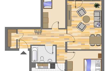 Demnächst frei! 3-Zimmer-Wohnung in Siegen Achenbach zimmer