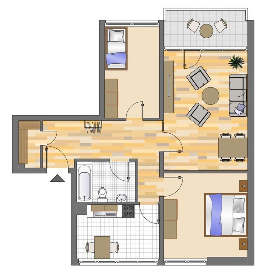 Demnächst frei! 3-Zimmer-Wohnung in Siegen Achenbach zimmer