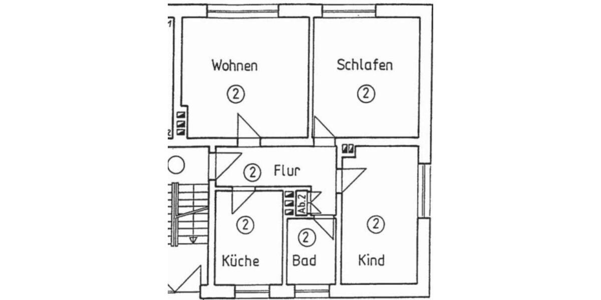 Erdgeschoßwohnung Hettstedt - 3 Zimmer, 66 m&sup2;, 475&euro; | Angebot:24562252