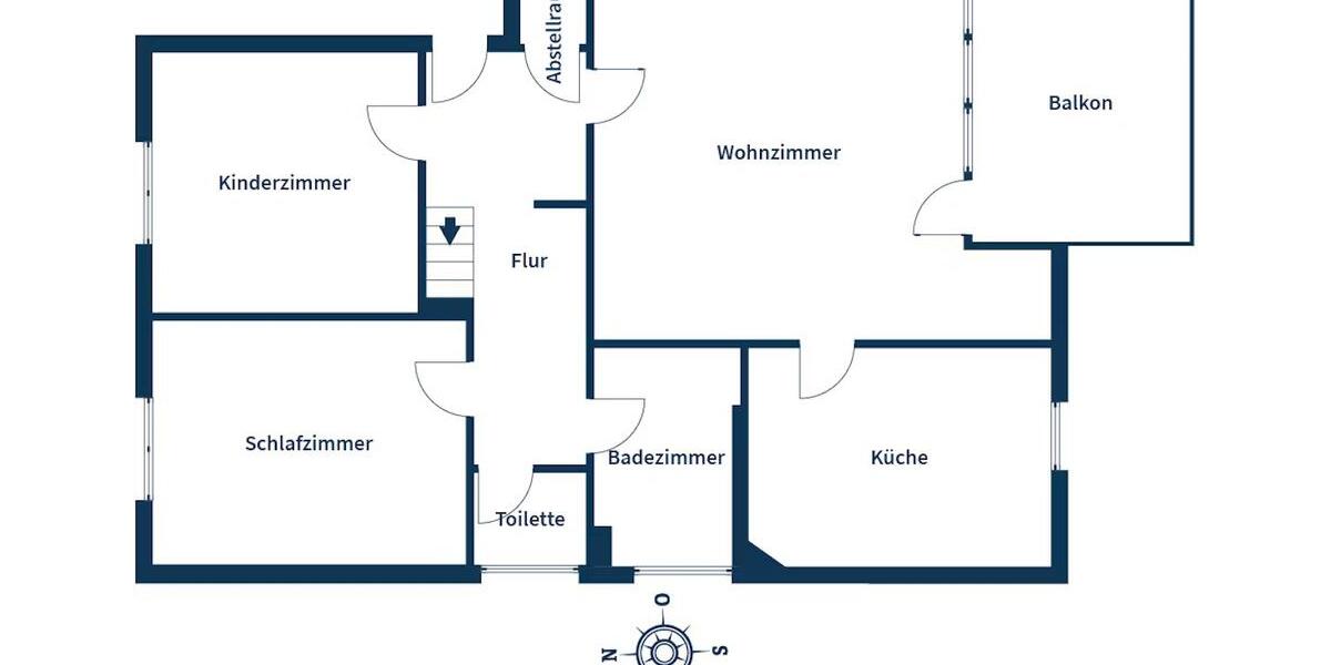 Dachgeschoßwohnung Mönchengladbach Nord - 3.5 Zimmer, 80 m&sup2;, 1.250&euro; | Angebot:26231925