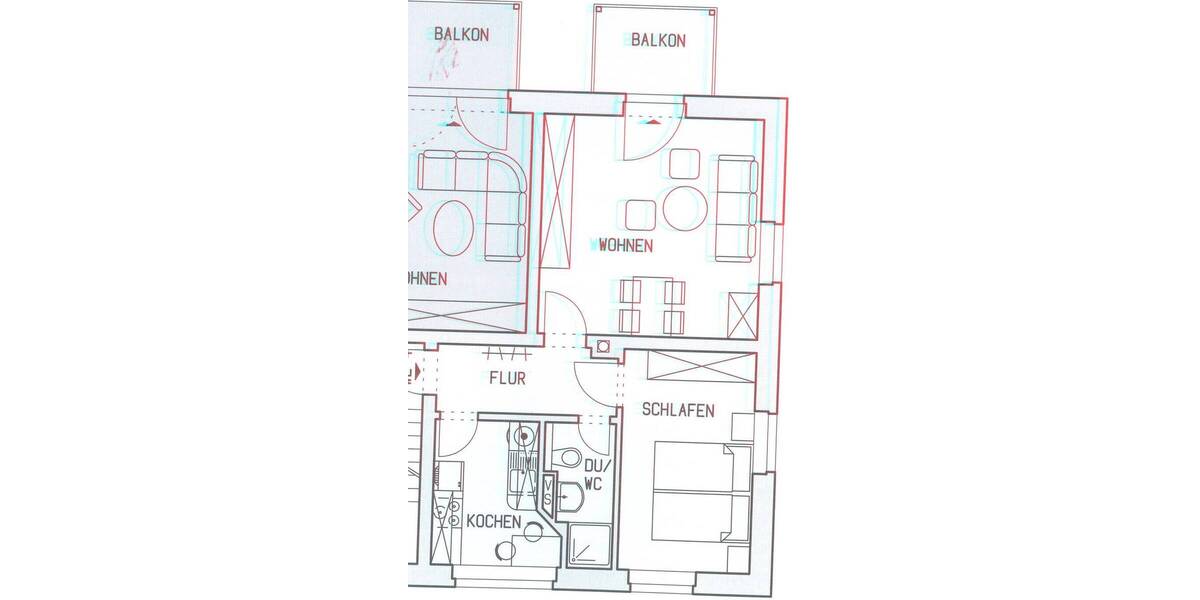 Etagenwohnung Chemnitz Gablenz - 2 Zimmer, 49 m&sup2;, 305&euro; | Angebot:26763886