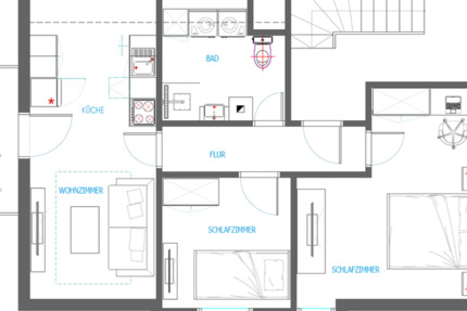 Wohnung Haßmersheim - 3 Zimmer, 75 m&sup2;, 800&euro; | Angebot:25366413