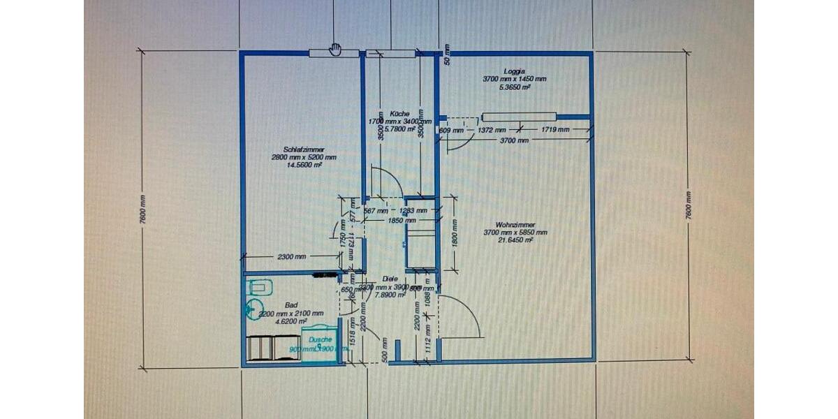 Etagenwohnung Solingen Mitte - 2 Zimmer, 57 m&sup2;, 462&euro; | Angebot:26262972