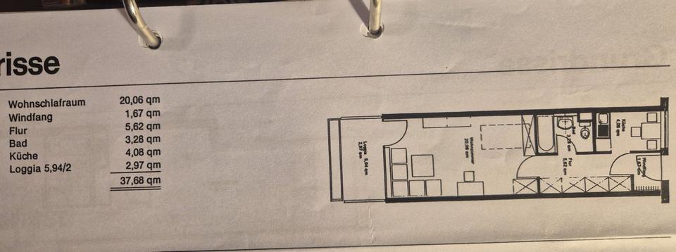 Etagenwohnung Bayreuth Altstadt - 1 Zimmer, 38 m&sup2;, 450&euro; | Angebot:26041387