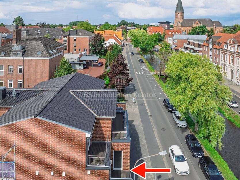 Moderne ObergeschossWohnung mit Balkon - Erstbezug im Stadtkern von Papenburg