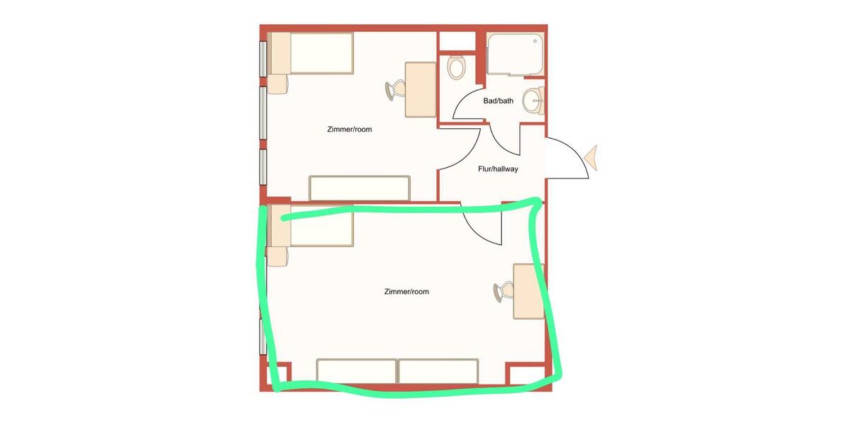 Wohnen auf Zeit Potsdam - 1 Zimmer, 29 m&sup2;, 280&euro; | Angebot:26234018