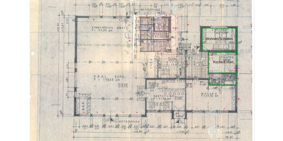 Erdgeschoßwohnung Mittelstenahe - 2 Zimmer, 53 m&sup2;, 470&euro; | Angebot:25966628