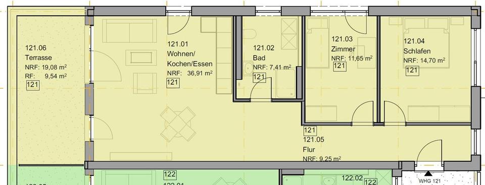 Etagenwohnung Vöhringen - 3 Zimmer, 89 m&sup2;, 1.145&euro; | Angebot:24444276