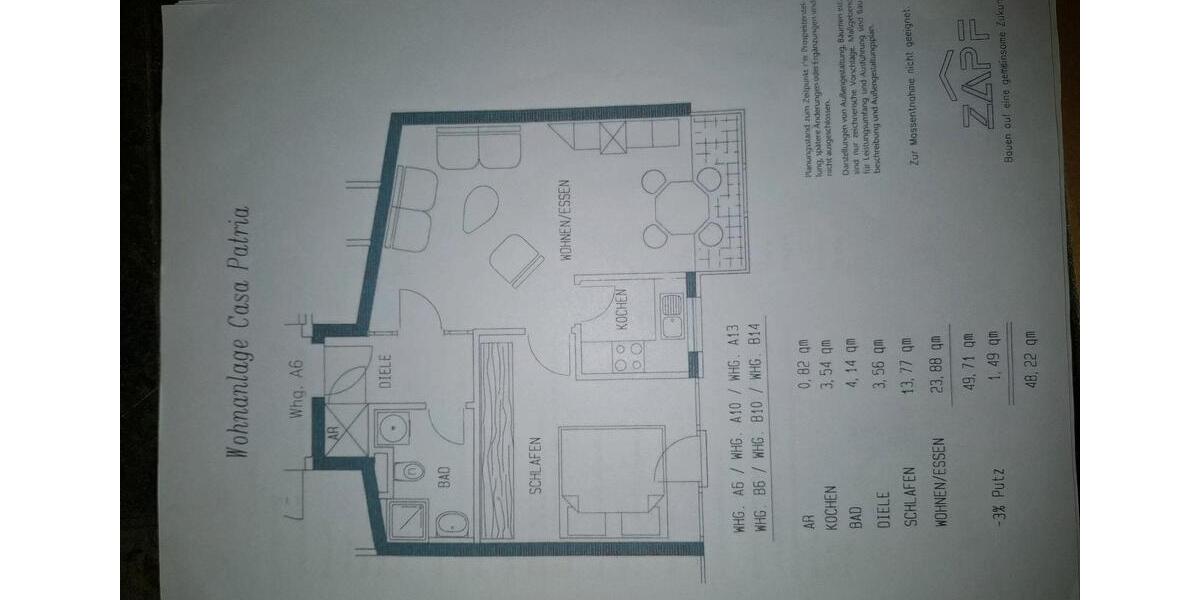Etagenwohnung Regensburg Das Dörnberg - 2 Zimmer, 48 m&sup2;, 800&euro; | Angebot:26004652