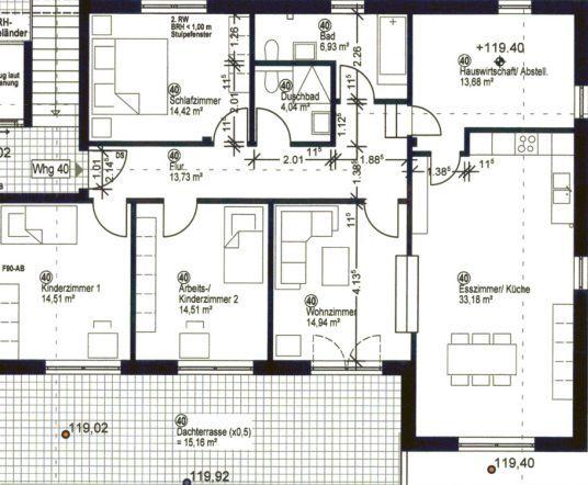 Etagenwohnung Bergisch Gladbach Alt-Frankenforst - 4 Zimmer, 137 m&sup2;, 1.785&euro; | Angebot:24533601