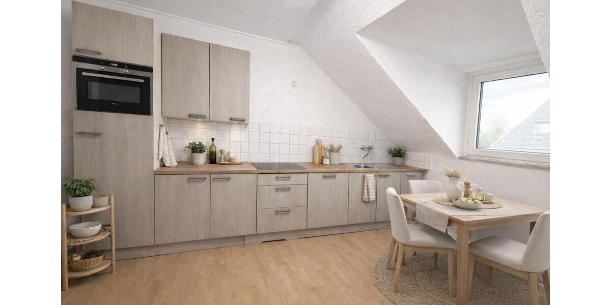 Dachgeschoßwohnung Düsseldorf Heerdt - 2 Zimmer, 72 m&sup2;, 1.350&euro; | Angebot:25118604