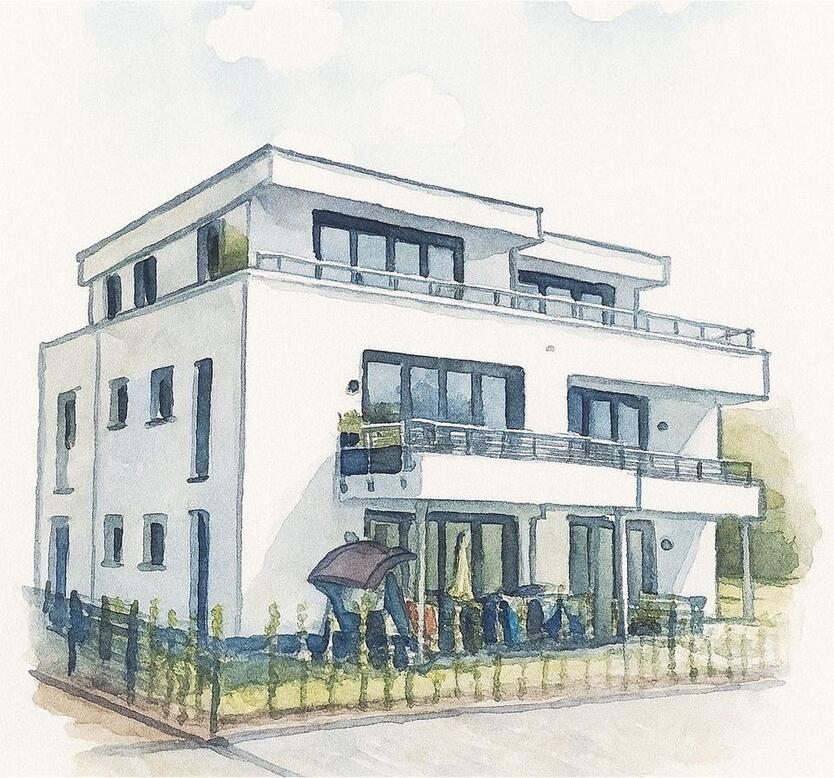 Traumhafte 3-Zimmer-Wohnung mit EBK, Balkon & Garage zimmer