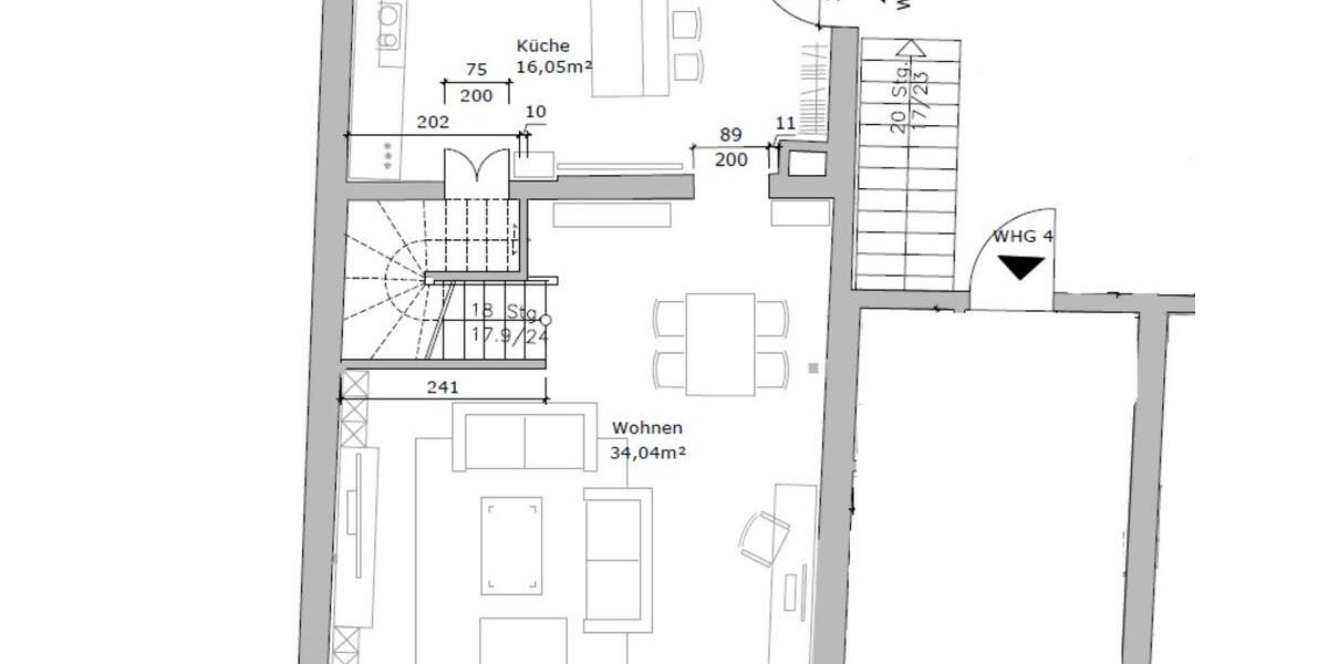Exklusive 2-Raumwohnung über 2 Etagen - Balkon, EBK und Stellplatz 2 zimmer