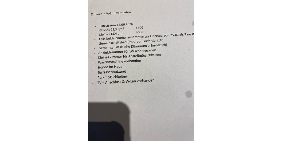 Etagenwohnung Rheinau - 1 Zimmer, 23 m&sup2;, 450&euro; | Angebot:26581352