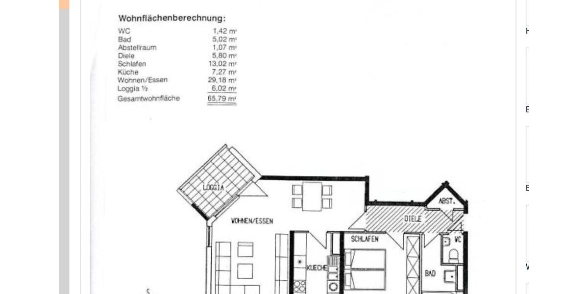 Etagenwohnung Markgröningen - 2.5 Zimmer, 66 m&sup2;, 820&euro; | Angebot:26611952