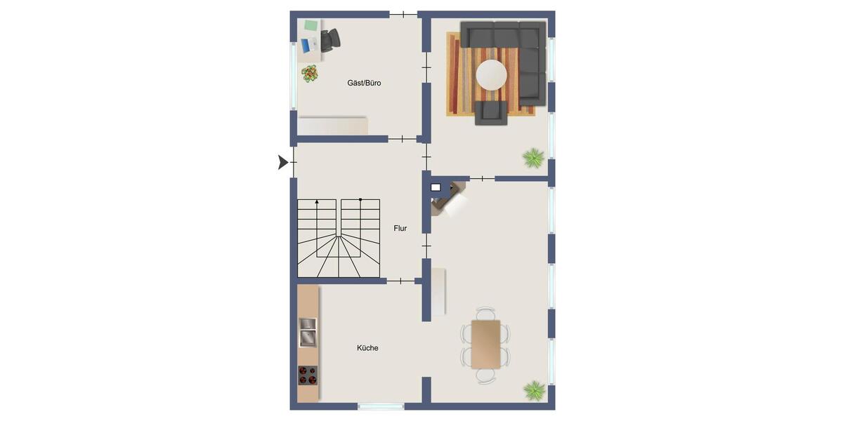 Großzügiges Haus mit Garten und Einbauküche in zentraler Lage zu vermieten 6 zimmer