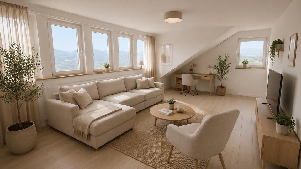 Dachgeschoßwohnung Bad Nauheim - 3 Zimmer, 67 m&sup2;, 950&euro; | Angebot:26697987