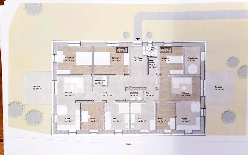Erdgeschoßwohnung Rotenburg (Wümme) - 2 Zimmer, 63 m&sup2;, 630&euro; | Angebot:25149337