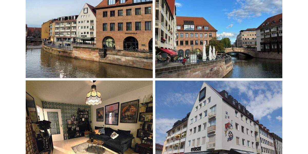 Etagenwohnung Nürnberg Sebald - 2 Zimmer, 58 m&sup2;, 754&euro; | Angebot:24726306