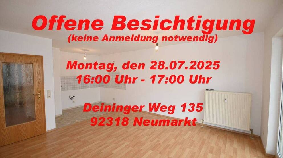 Kurze Wege - top versorgt! 2-Zimmer-Wohnung mit TG-Stellplatz in Neumarkt