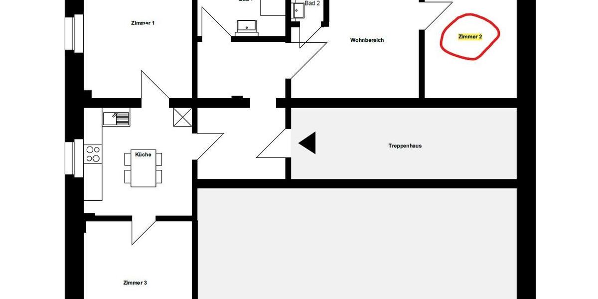 Wohnen auf Zeit Bochum Altenbochum - 4 Zimmer, 18 m&sup2;, 460&euro; | Angebot:26306452