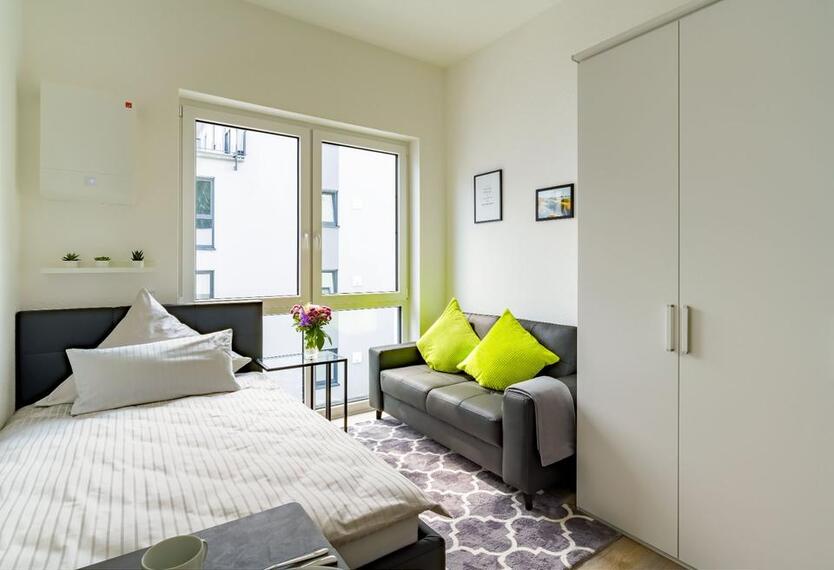 Neues Single-Apartment, voll möbliert und komplett eingerichtet in Hainburg zimmer
