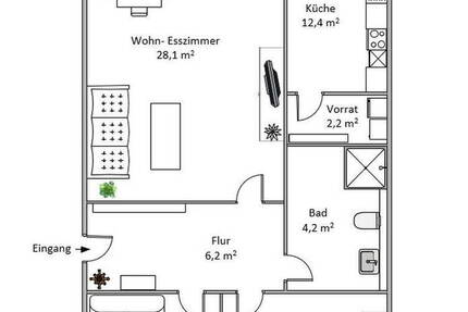 Charmante 3-Zimmer-Wohnung mit großzügigem Grundriss und Balkon