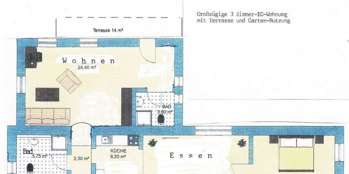 Etagenwohnung Unterwaldhausen - 3 Zimmer, 95 m&sup2;, 945&euro; | Angebot:24701626