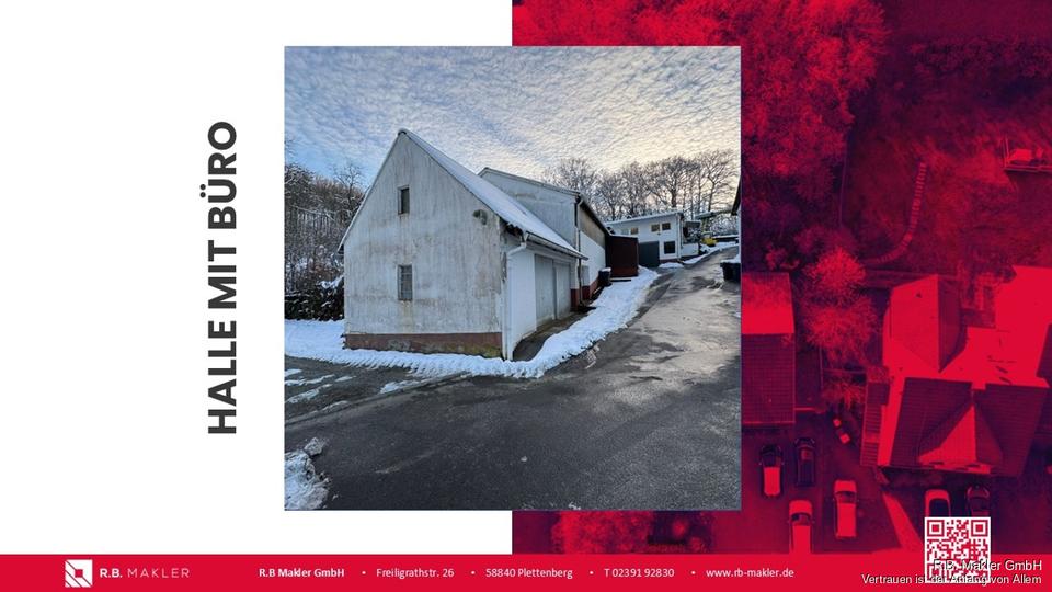 R.B. Makler: Gewerbeimmobilie für Ihre Zukunft mit Bürotrakt und Lagerscheune zur Miete zimmer