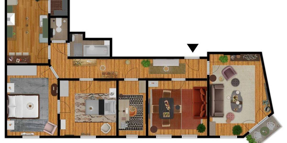 Etagenwohnung Hamburg St. Pauli - 4 Zimmer, 98 m&sup2;, 1.421&euro; | Angebot:26156547