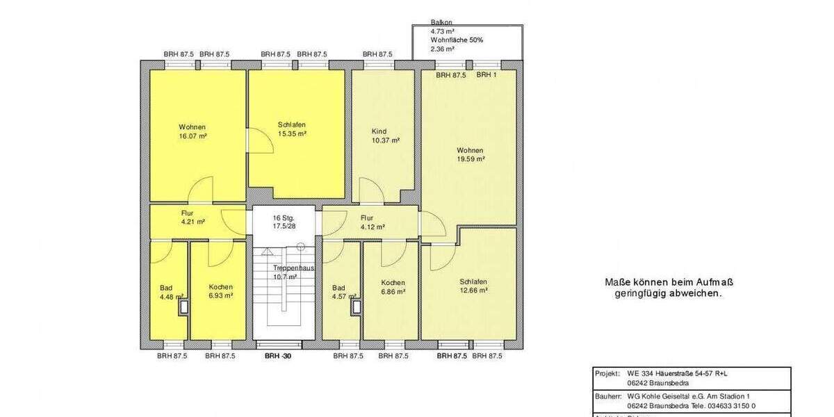 Etagenwohnung Braunsbedra Neumark - 3 Zimmer, 60 m&sup2;, 390&euro; | Angebot:25803200
