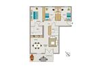 Etagenwohnung Essen Frillendorf - 4 Zimmer, 102 m&sup2;, 1.280&euro; | Angebot:25861501