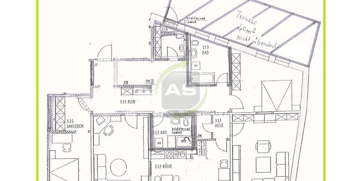 Etagenwohnung Zwickau - 4 Zimmer, 161 m&sup2;, 999&euro; | Angebot:26263464