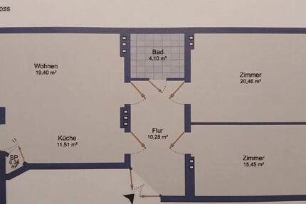 Gut geschnittene Altbauwohnung mit Balkon, Keller + Gartennutzung zimmer