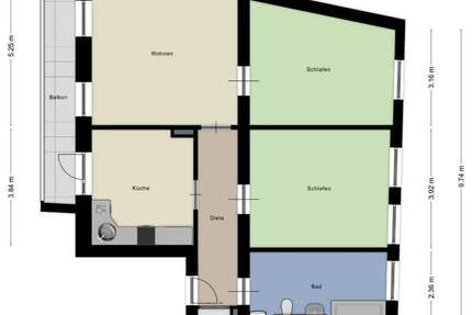 Wohnung Wuppertal - 3 Zimmer, 100 m&sup2;, 970&euro; | Angebot:27266166